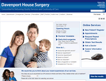 Tablet Screenshot of davenportsurgery.co.uk